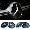 EMF1 2025 New The Front Grille Star Logo Badge Mirror Bottom 3D ABS Logo for for Mercedes-Benz W177 X253 GLC/GLE-Class