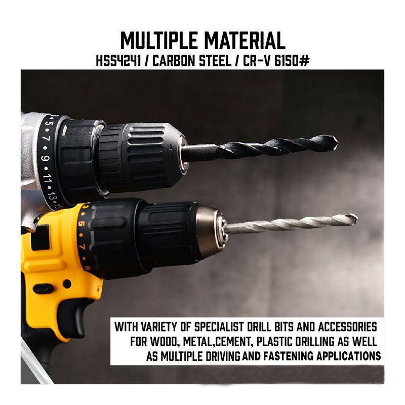 246-Piece Drill Bit Set: Woodworking, Flat Drill, Twist Drill, Cement Drill, Hole Opener, Batch Head