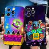 Geometry Dash Game Soft Phone Case for iPhone 16 16E 17 Air 15 Pro Max 14 Plus 13 Mini 11 12 7 Black Cover Back Shell