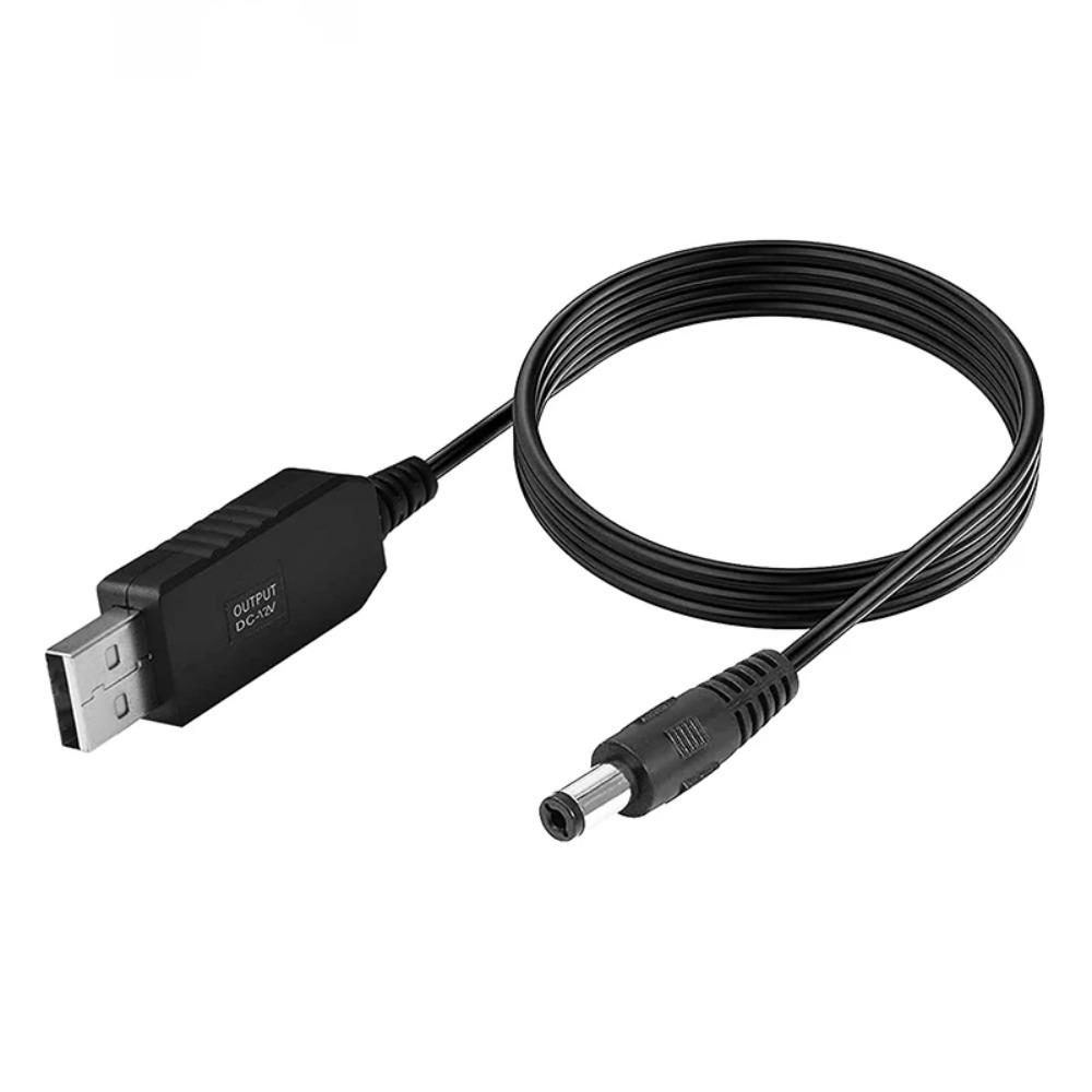 5,5*2,1mm WiFi zu Powerbank Kabel Anschluss DC 5V zu 12V USB Kabel Boost Konverter Step-up Kabel für WiFi Router Modem Lüfter