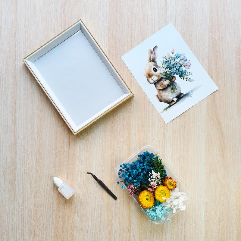 DIY Handmade 3D Preserved Flower Photo Frame Craft Kit