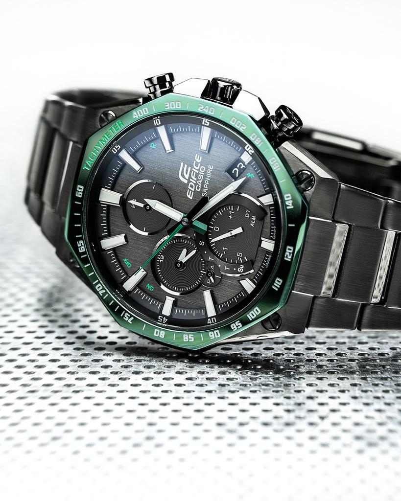Casio Edifice Men's Stainless Steel 100M Water Resistant Analog Quartz Watch EQB-1100XYDC-1A