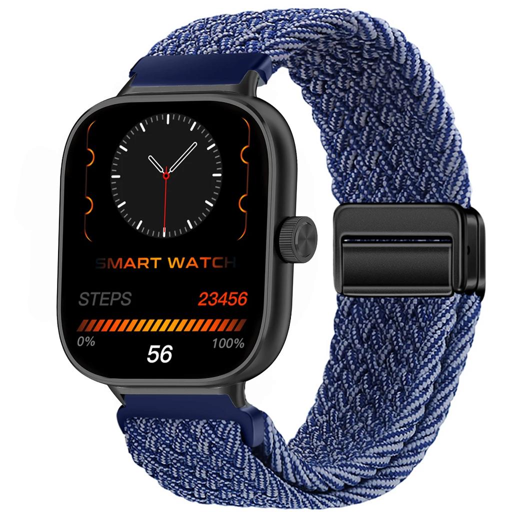 Magnetic Loop for Xiaomi Redmi Watch 4 5 Strap Adjustable Braided Sport Nylon Replacement correa bracelet Miband 8pro 9pro band