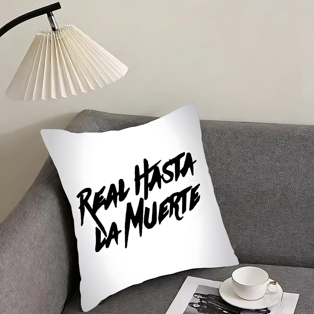 

HHasta La MMuerte Hot Cushion Cover Pillowcase Ultra Soft Skin Friendly Fabric Cloud Like Comfort Concealed Zipper 30x30cm