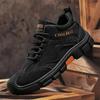 Men Sneakers  Autumn New Workwear Shoes Anti Slip Lightweight Odor Proof Wear-resistant Lace Up Comfort Cotton Shoes Outdoor