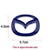 1pc For Mazda 3 6 CX5 2 CX30 CX3 CX9 MX5 RX8 Axela Demio Atenza ABS Car Steering Wheel Center Emblem Sticker Auto Interior