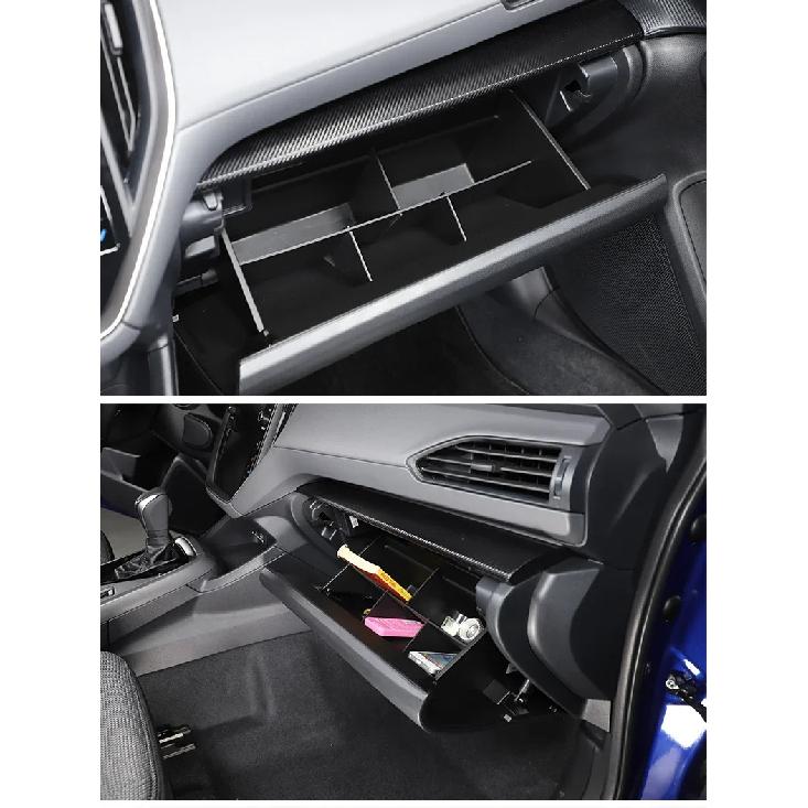 4Pcs ABS Glove Box Divider Organizer Set for Subaru WRX VB 2022-2026 Levorg VN 2022-2026 Interior Storage Accessories