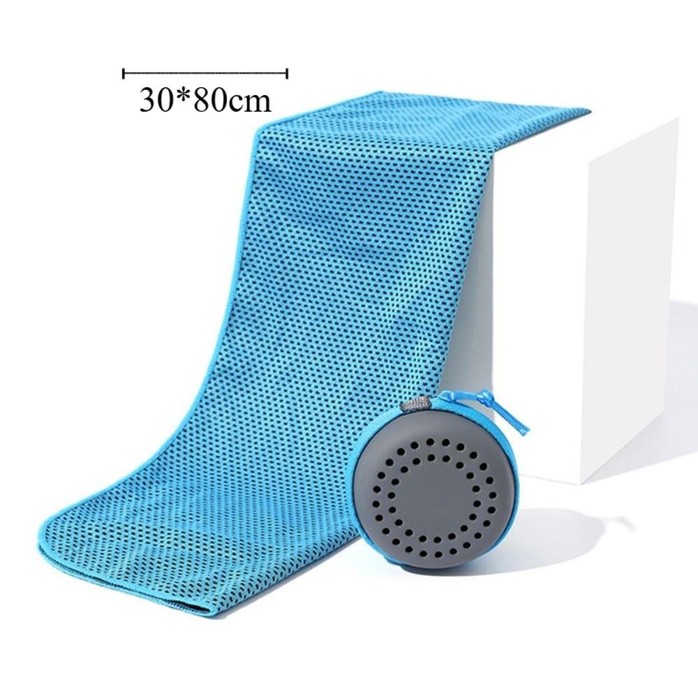 High Quality 30*80cm Cooling Towel Quick Dry Breathable Fabric Fitness Towel Storage Box Neck Wraps Portable Towel Summer Use