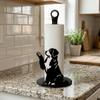 Wooden Base Butterfly Napkin Holder Free Standing Food Wrap Storage Rack Tissue Stand  for Home
