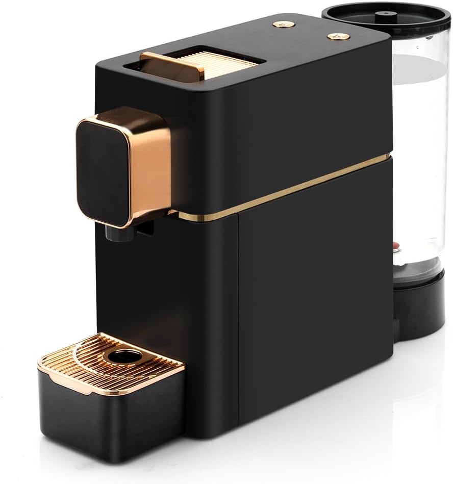 Мини эспрессо-машина для Nespresso OriginalL, капсульная кофеварка на одну порцию, черная чёрный