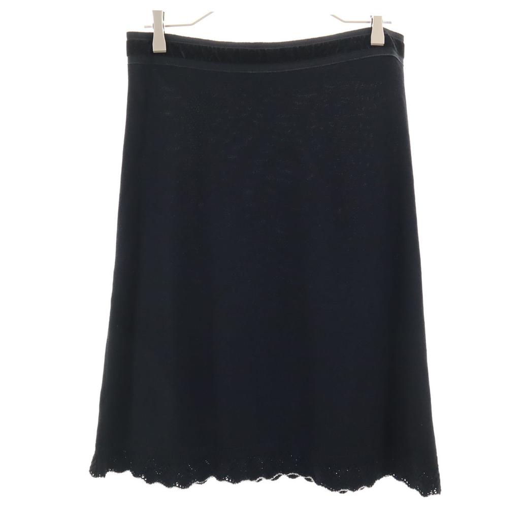 Salvatore Ferragamo 90s Wool Blend Old Midi length knit skirt M Women Used