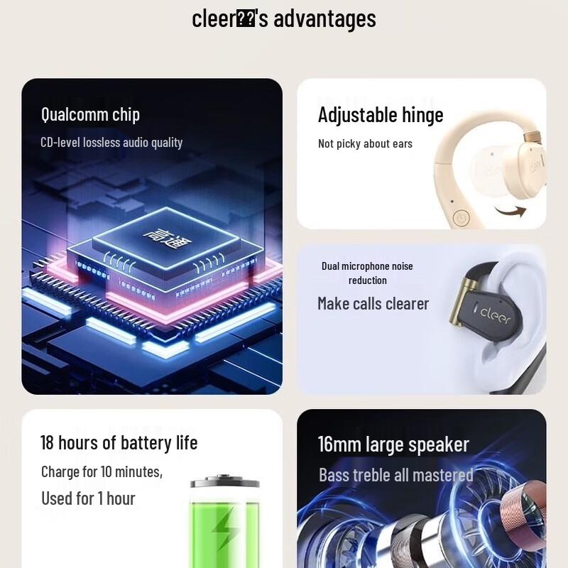 Cleer ARC Open-Ear Wireless Sport Headphones