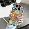 Italian Sicilian Style Floral Pattern Soft Phone Case for Xiaomi Redmi Note 12 13 14 15 Pro Plus 11 12S 11S 11T 10 4G Black Cove