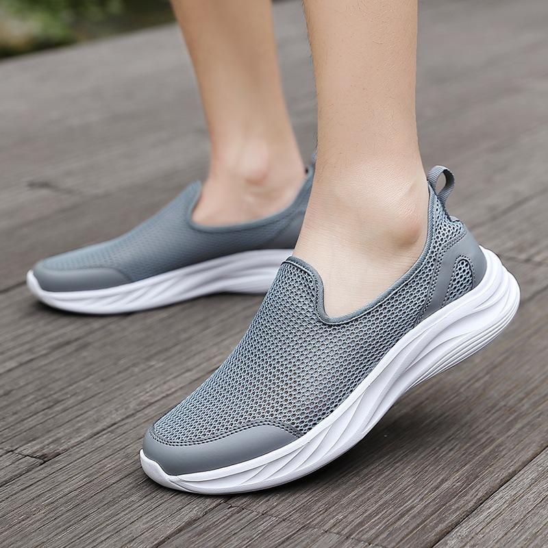 New Style of Shoes Lazy Person's Perforated Breathable Low-top Casual Sports Single Shoes