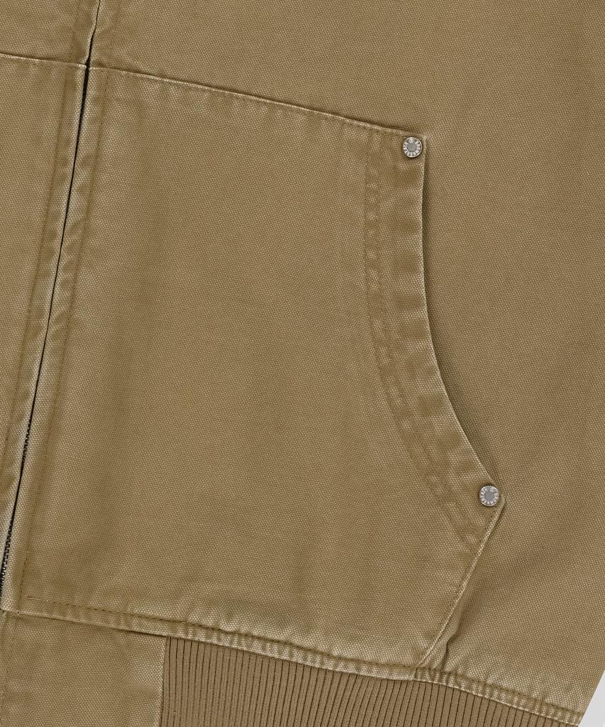 Brownbreath Oxford Hood Zip Up - Beige