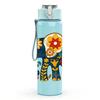 1PC Colorful Elephant Ornament Art Print 750ml Color Plastic Sports Water Bottle Leakproof Flip Straw Lid Suitable for Sports Office Home Use
