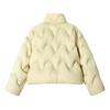 High-end White Duck Down Jacket Women's Short Winter Design Wavy Pattern Light Large Bread Clothes Tide