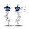 New 925 Silver Ear Jewelry Cats Dogs Cute Pets Design Stud Earrings Trendy Female Luxury Fine Engagement Wedding Earring