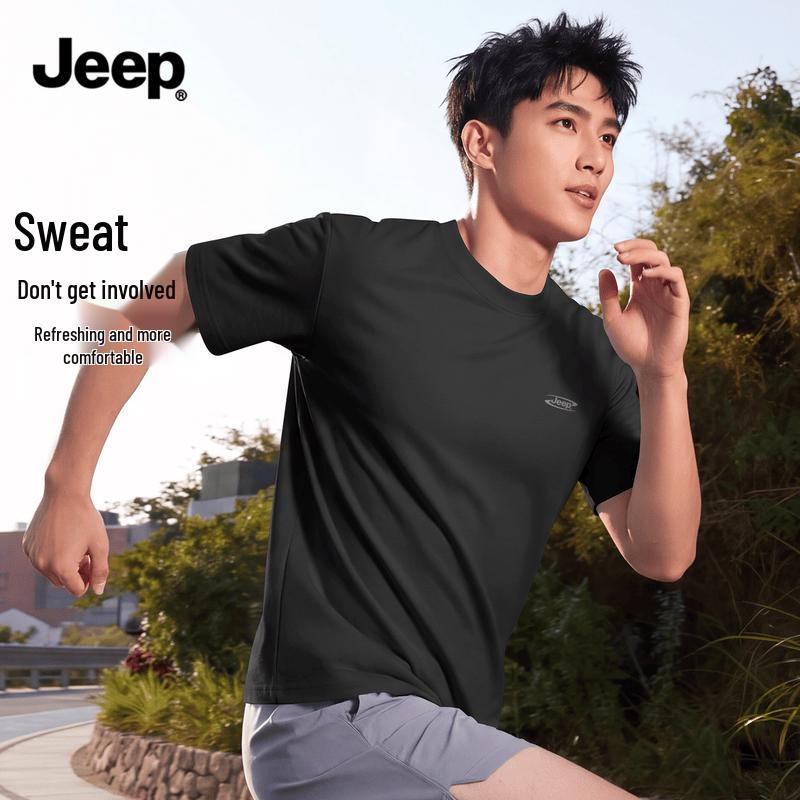 JEEP Men s Z-Series Ice Silk Cooling Short Sleeve T-Shirt M чёрный
