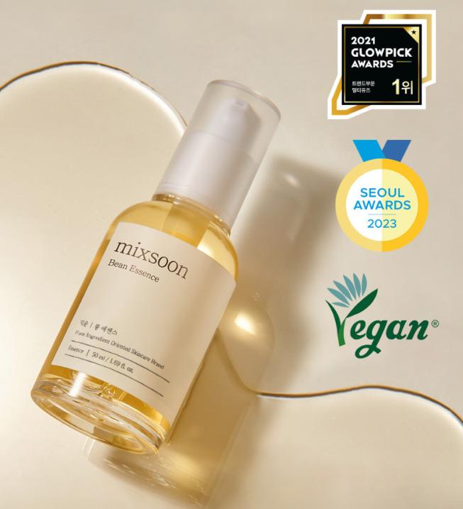 mixsoon Bean Essence 50ml – Hydrating & Exfoliating Essence from Korea