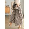 Pants for Women Summer Plus Size Loose Pants Versatile Casual High-waisted Wide-leg Linen Pants