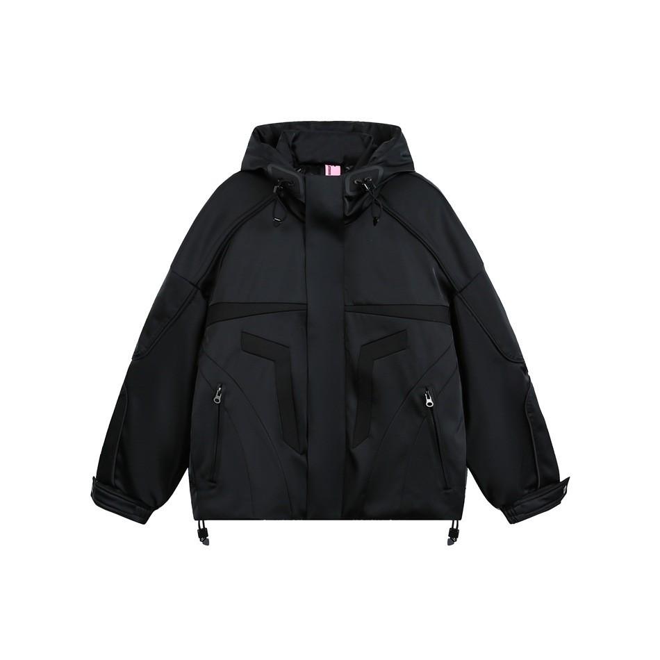 Мужская зимняя пуховая куртка с капюшоном YEOOTI Black Warrior YR08118 XXXL чёрный