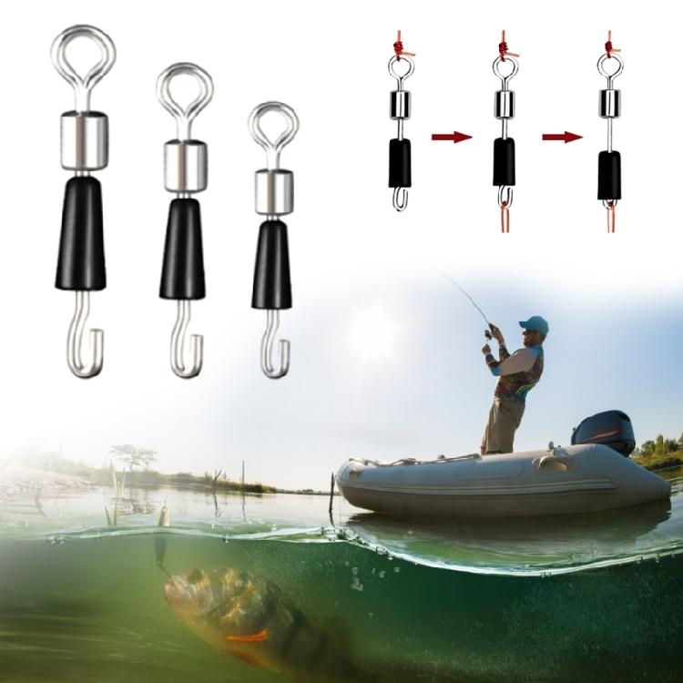 High Strength Fishing Swivels and Snap Swivels, Heavy Duty Balls Bearing Swivels with Welded Rings for Saltwater Fishing