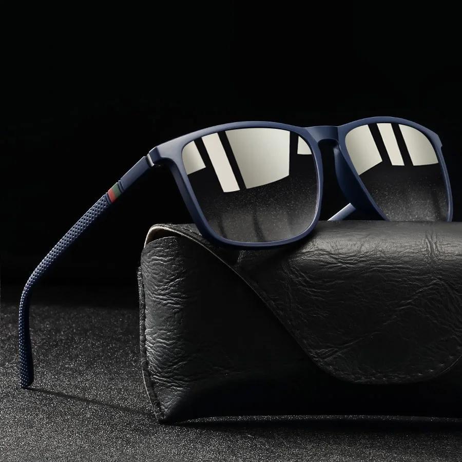 Fashion Classic Square UV400 Sunglasses Men Women Driving  Colorful Trendy Lightweight Outdoor Goggles