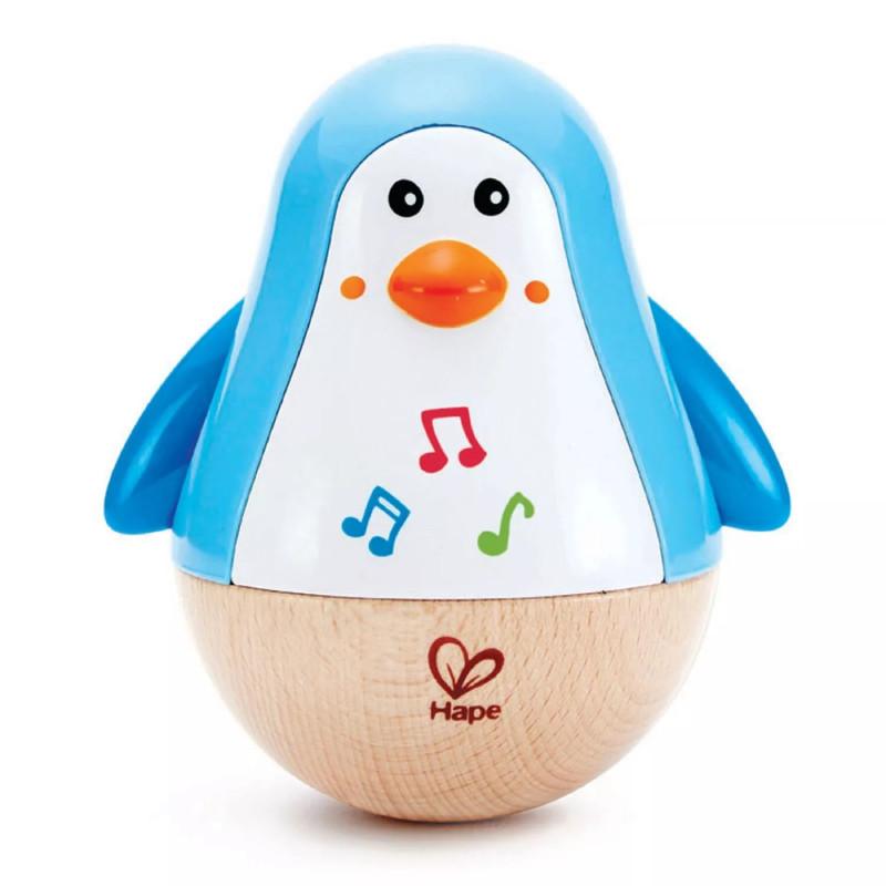 

Adorable Hape Musical Penguin Wobble Toy For Babies With Enchanting Sounds And Engaging Features