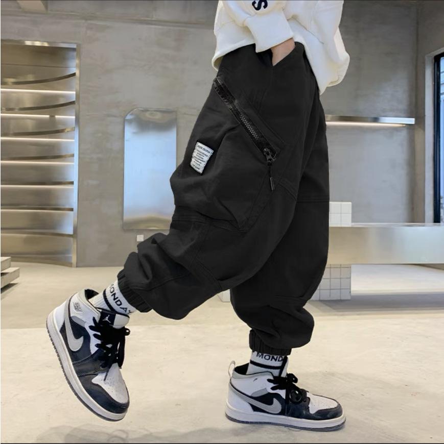 

Осенние повседневные комбинезоны для мальчиков - модные и универсальные детские брюки 140cm