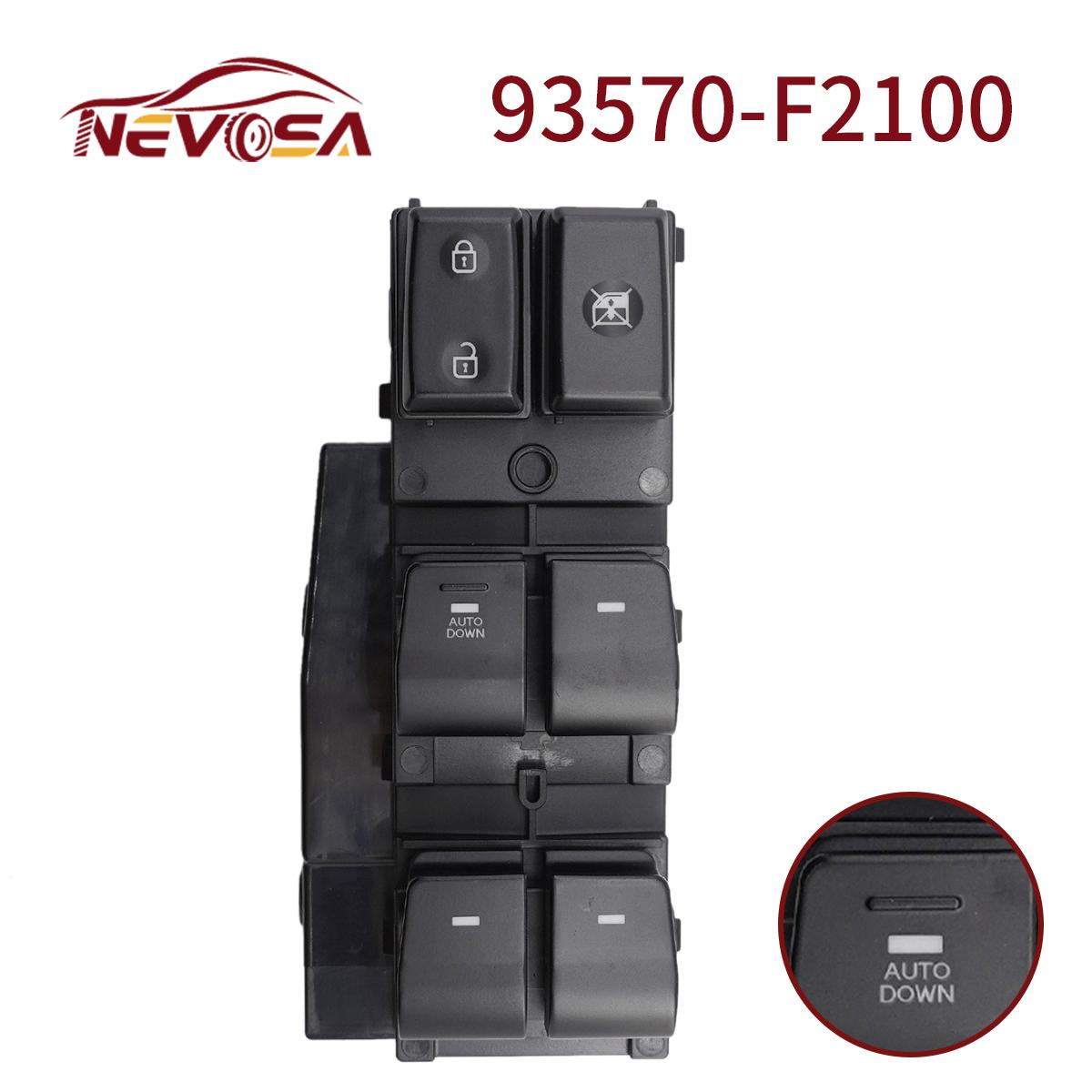 For Hyundai Elantra Avante Lantra 2017 2018   Power Window Master Control Switch Lifter Button 93570-F2100 93570F2100 Autodown