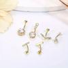 Bobisty 1Pc Surgical Steel Belly Button Rings Navel Studs Sexy Belly Clicker Navel Piercing for Women Piercing Jewelry