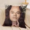 J-JYP Meme Cushion Cover Soft Plush Fabric Double-Sided Printed Sofa Cushion Cover for All Seasons Home Decor Gift