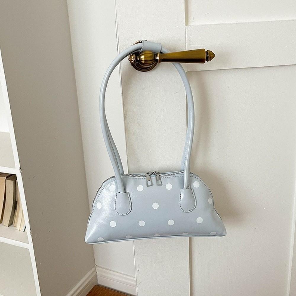 Sac à bandoulière à pois léger Sac de trajet doux Sac en cuir sous le bras Y2K Travail