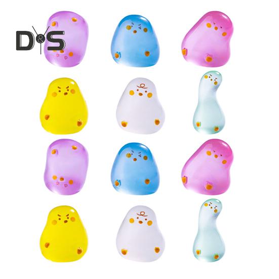 

12 шт. Миниатюрные украшения в виде уток, фигурки уток из смолы, светящиеся в темноте, миниатюрные статуэтки уток для поделок своими руками, миниатюрное украшение ландшафта 12pcs