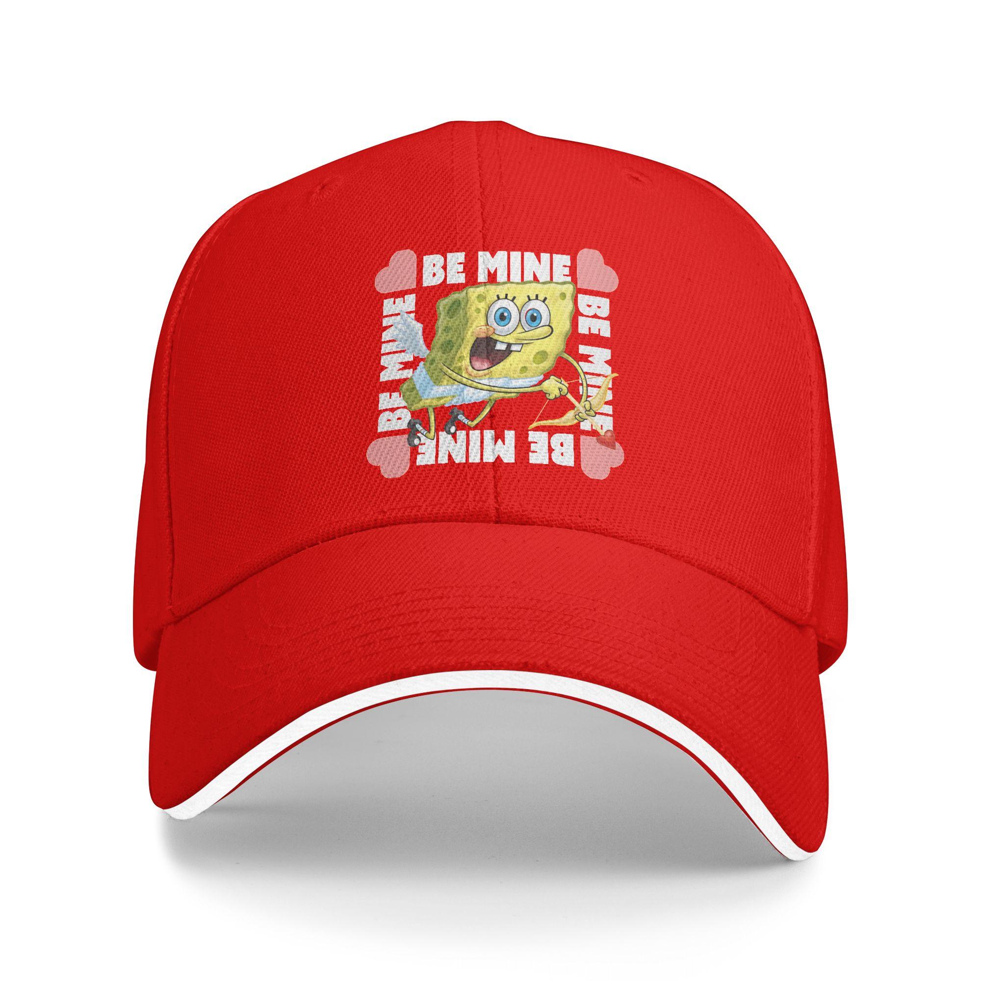 SSpongebobs Baseball Cap Love Fashion Trucker Hat Summer UnisexTeens Outdoor Gym Snapback Cap One Size