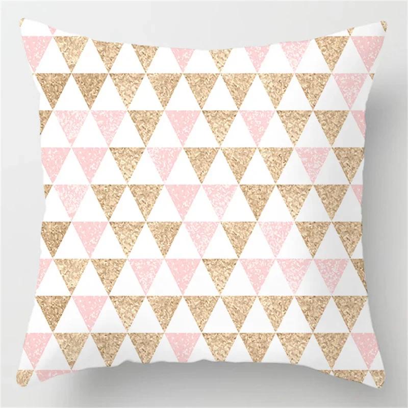 Pink Feather Pillowcase Decorative Bed  Car Sofa Cushion Cover Home Fashion Cute