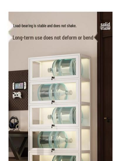 Acrylic Glass Display Cabinet with Lock for Toys and Prizes