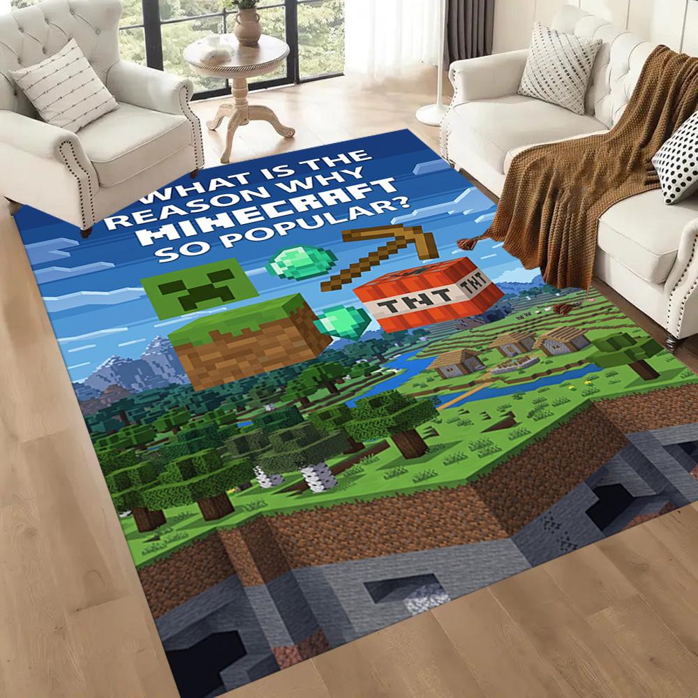 Minecraft 41 Floor Mat Design for Living Rooms Game Room Playrooms Decorate room Anti-slip Rug Anime Office Decor Gift for Festivals