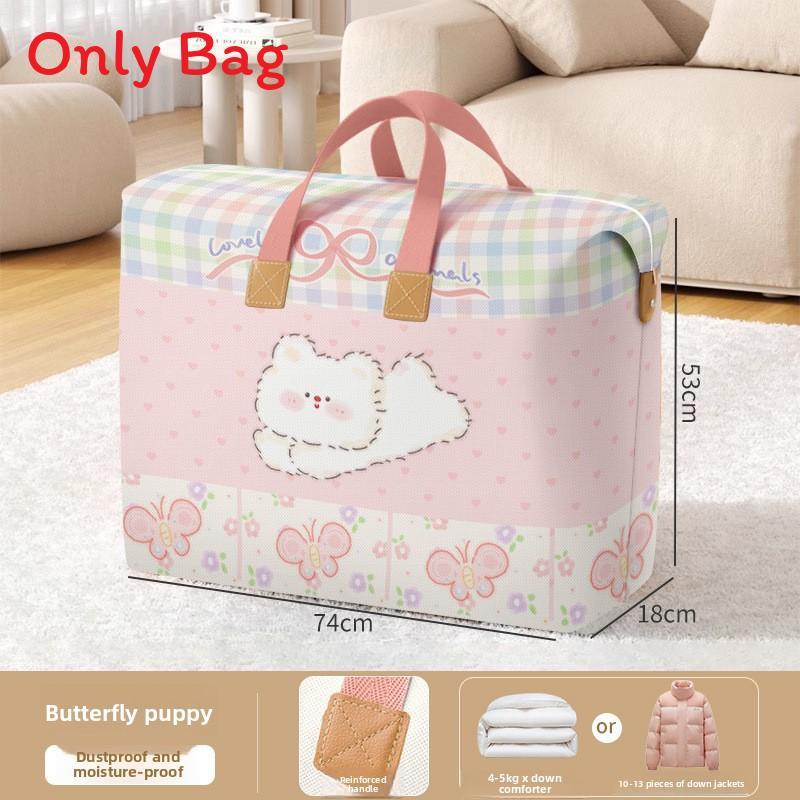Nonwoven Fabric Quilt Storage Bag With Large Capacity For Bedroom And Moving Use