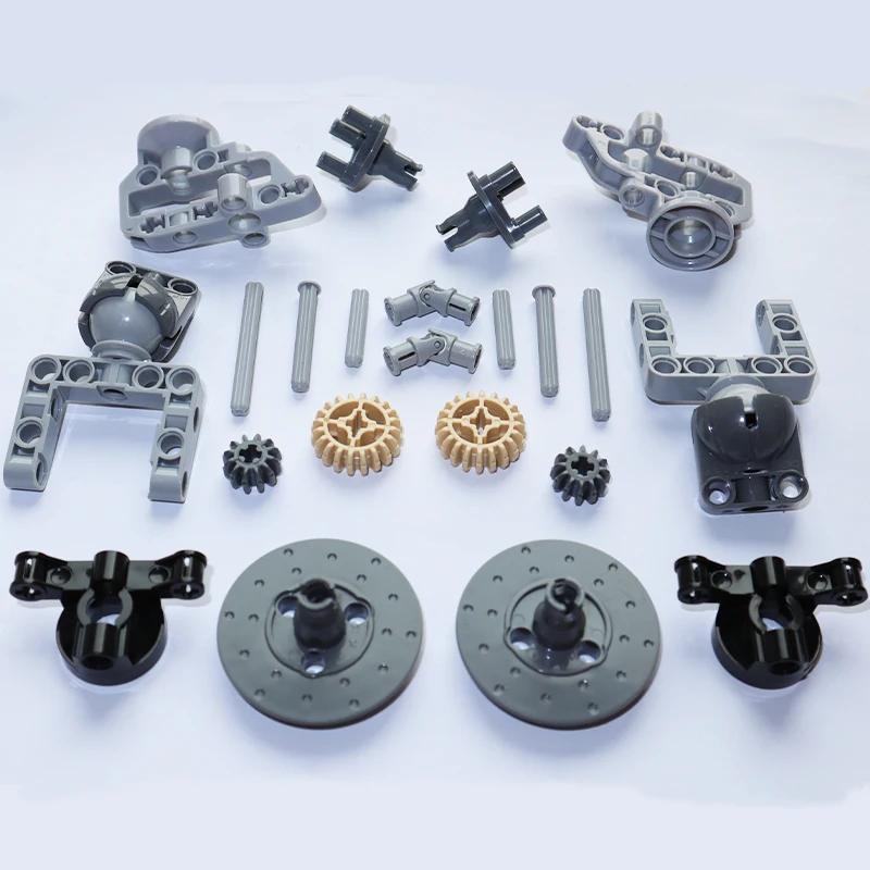 Gear Cross Axles Kit Construction Bricks MOC Blocks Technical Accessories Bulk Multiple Sizes Works With All Brands Learning Playthings