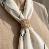 Exquisite Scarf Fastening Buckle Multi-purpose Shawl Decorative Accessory  Silk Shawl