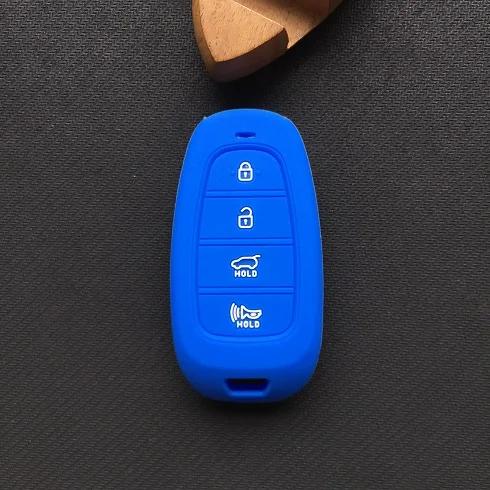 Silicone Car Key Cover Case For Hyundai New Shengda/Ge Rui Santa Fe Ix45 Car Key Cover 4 Button Porta Llaves Pared Casa