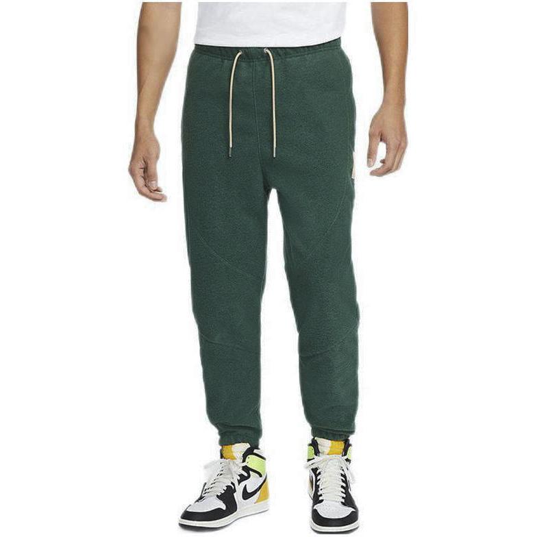Jordan Solid Color Drawstring Knit Sports Pants Men Bottoms Green DC9588-333
