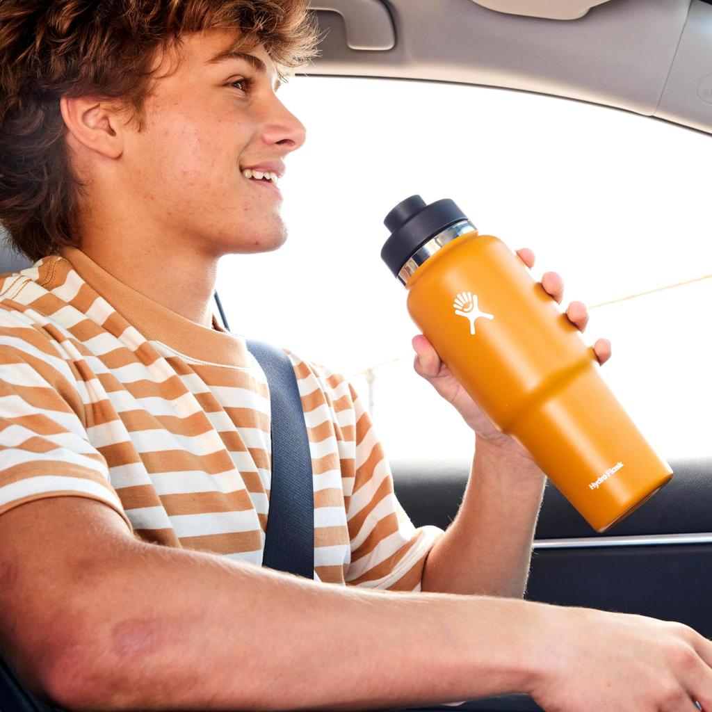 Stainless Steel Travel Bottle with Flex Chug Cap, 32oz (946ml), Insulated Water Bottle (Authentic Japanese Product)