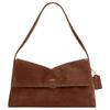Chelsea 36 Logo Druksluiting Leren Schoudertas Grote Dames schoudertas Warm Bruin CDT20-B4WBR