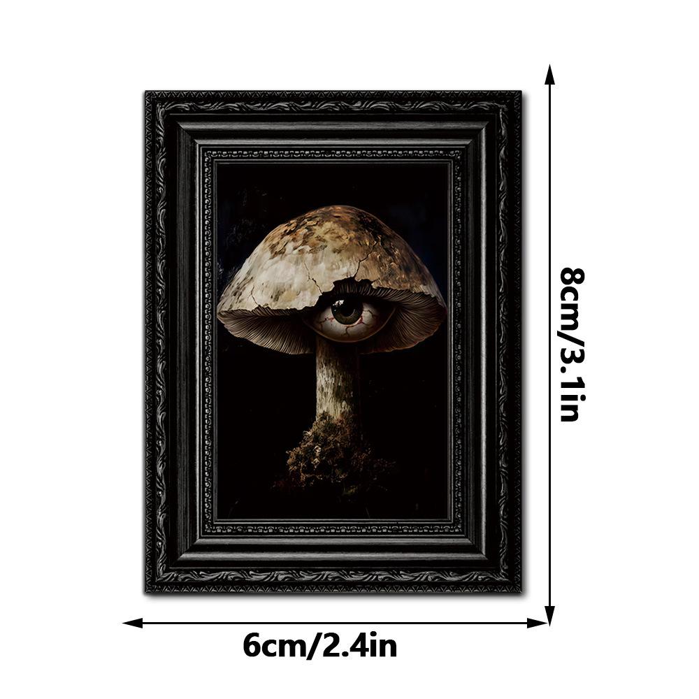 Creative Halloween Black Cat 3D Wooden Photo Frame Refrigerator Magnet