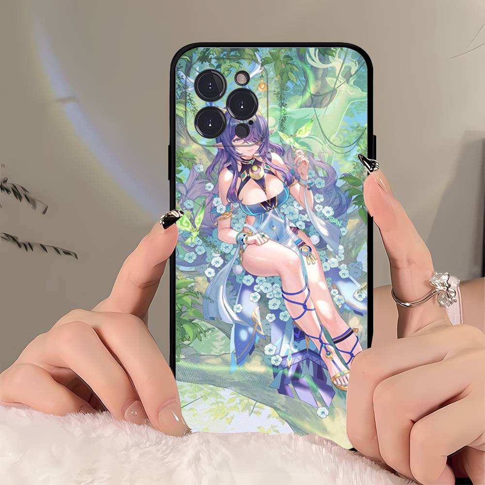 Genshin Impact Song Of The Welkin Moon Phone Case For IPhone 17 Air 16 15 14 Plus 13 12 Mini 11 Pro Max Black Cover