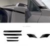 For Toyato Rav4 RAV 4 2026 2027 ABS Black Carbon Fiber Car A Pillar Cover Trim Rear Window Tail Wing Decorative Strip styling