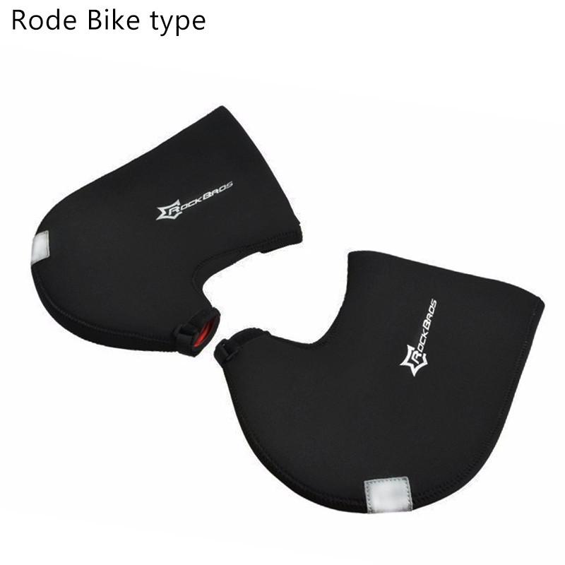 

ROCKBROS Winter Cycling Handlebar Gloves Windproof Warm Thermal Bicycle Handlebar Mittens Hand Bags MTB Road Bike Accessories D17-B Road Bike